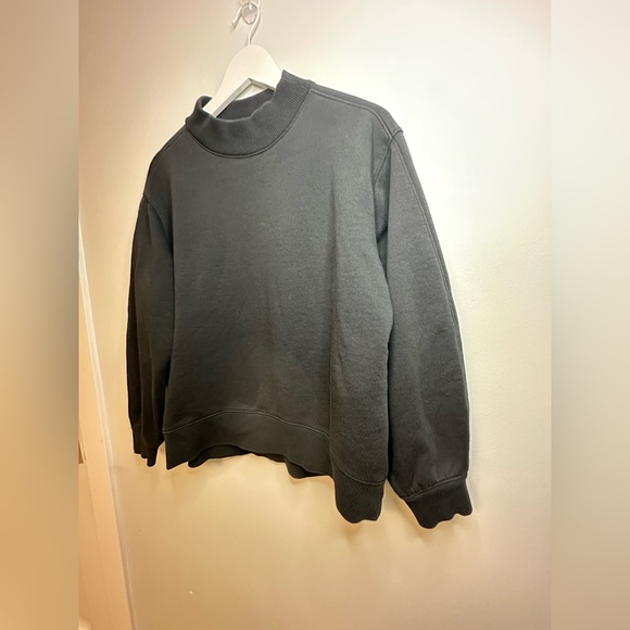 Everlane Crewneck Comfy Casual Sporty  Sweatshirt  Cotton Bkend  Black Sz Small - Picture 12 of 17